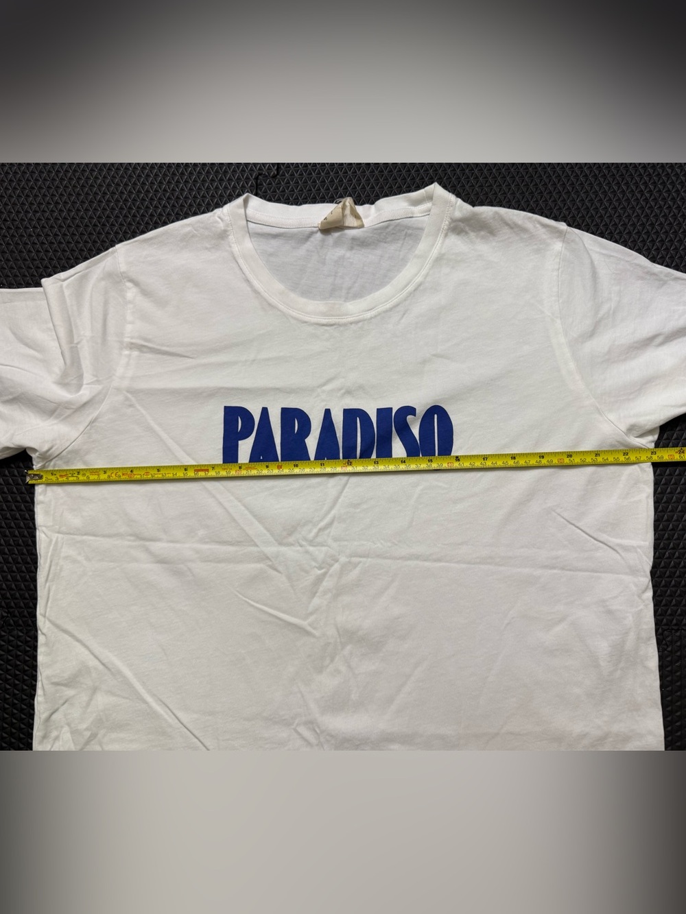 Sézane White T-Shirt with Blue 'PARADISO' Print Size XXL - Picture 5 of 8